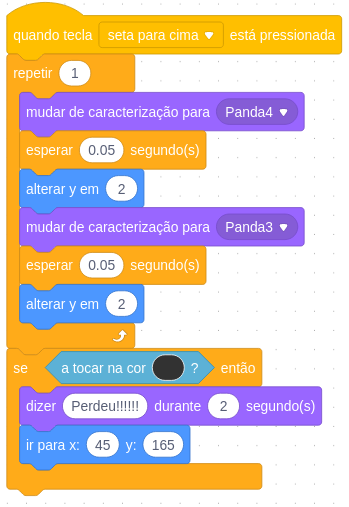 Programação para cima