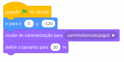 Programação Carro formula 1