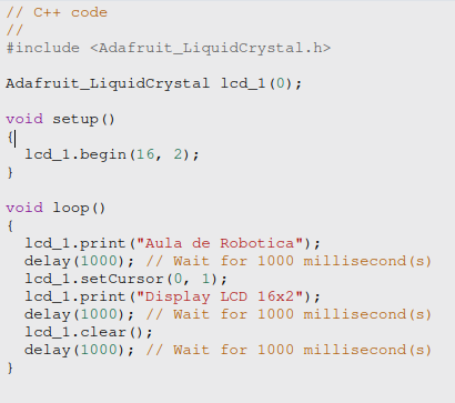 Programação Display 16x2 LCD